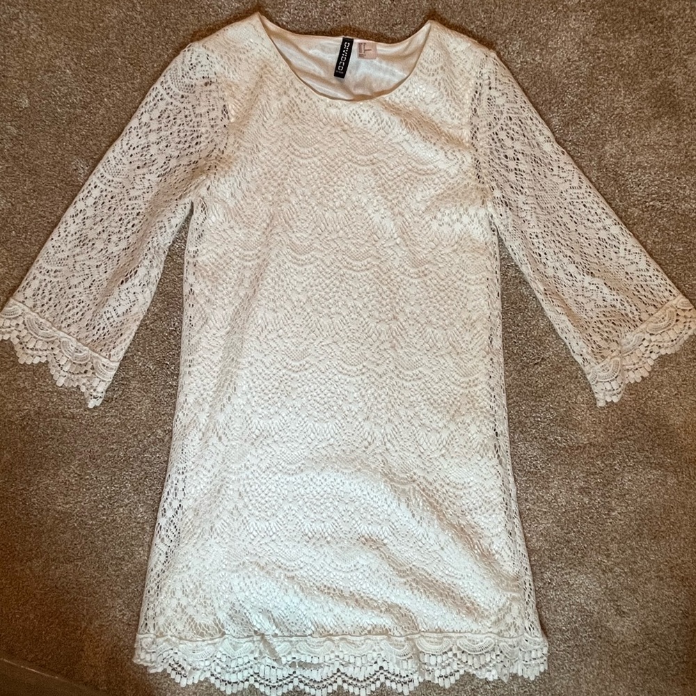 Divided mini dress, size small